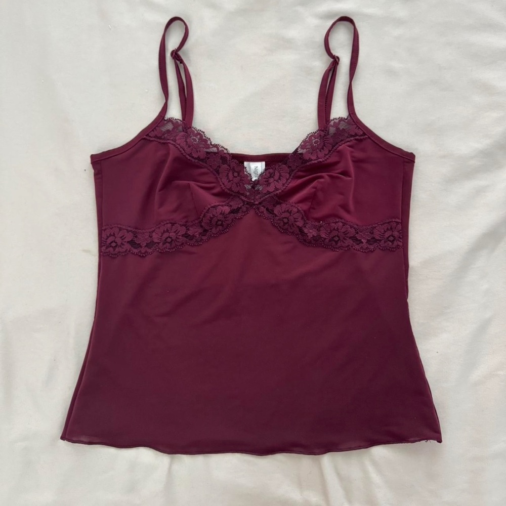 H&M Deep Red Lace Camisole